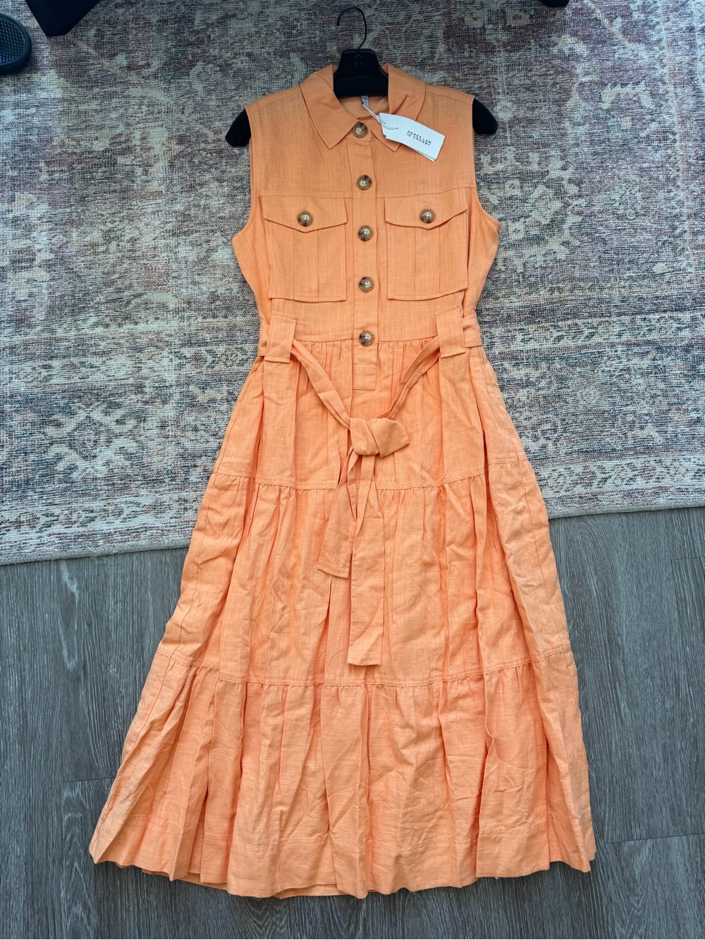 NWT Derek Lam 10 Crosby FLORENCE SLEEVELESS SHIRT DRESS
